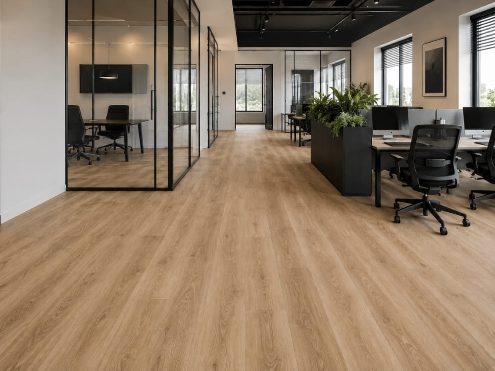 Luxe PVC stroken in gemoderniseerd kantoor